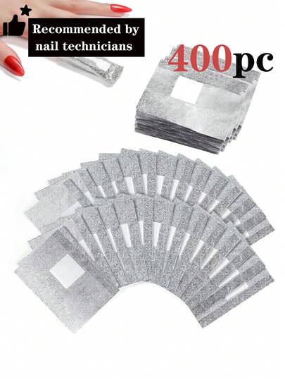 400 piezas/300 piezas Nuevas almohadillas de aluminio para quitar esmalte de uñas, bloques de tela absorbente, tamaño de 2 pulgadas x 3 pulgadas, adecuado para manicura en el hogar y uso en salón, quita esmalte de uñas de gel, esmalte de uñas regular y uñas acrílicas, herramienta para quitar esmalte de uñas de gel con almohadillas de algodón grandes sin pelusa, herramientas de maquillaje para mujeres y niñas, bodas, fiestas, cumpleaños, regalos para damas, mejores amigas, maestras, Año Nuevo, Navidad, Halloween