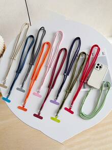 1pc Premium 360° Rotating Anti-Lost Phone Lanyard, Adjustable Crossbody Strap, Unisex Short Swivel Lock Wrist Strap - Multicolor - View 2
