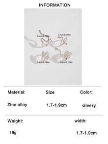 Set de 4 anillos ajustables con textura de serpiente de moda, adecuado para mujeres, joyería de regalo para fiestas en Oriente Medio y Arabia Saudita - Multicolor - Ver 12