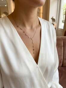 1pc Personalized Lariat Name, Enhance Your Style Jewelry Gift, Regular Letter Y-Shaped Name, Customized Fashion Jewelry, Personalized Customized Name 1-12 Letters - Multicolor - View 5