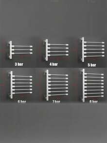 Rotatable Swivel Bathroom Kitchen Towel Rack, Wall Mounted Towel Hanger, Space Saving - Multicolor - View 3