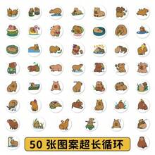 200PCS/Roll Cartoon Cute Pufferfish Sealing Stickers Roll - Decals For Helmets, Bicycles, Hand Accounts, Pencil Cases, Backpacks, Notebooks & DIY Crafts - 200PCS - View 4