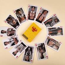 54pcs Muscular Male Model Playing Cards, Exquisite Playing Cards For Magic Practice, Casual Entertainment Tabletop Game Paper Cards, Portable Version Of Interesting Muscular Male Playing Cards Suitable For 14+ - Multicolor - View 7