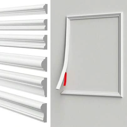 1 pieza Cenefa decorativa autoadhesiva y extraíble, Cenefa decorativa de panel de pared autoadhesivo, Cenefa decorativa suave para respaldo de silla, Adecuado para decoración del hogar