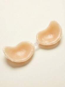 2/1pc Invisible Mango Shaped Adhesive Push-Up Bra - Women Strapless Silicone Lift Bra Cup, Suitable For Backless Dresses, Breathable Self-Adhesive Pad, Reusable, Skin-Friendly - Multicolor - View 6