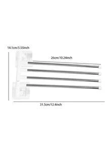 Rotatable Swivel Bathroom Kitchen Towel Rack, Wall Mounted Towel Hanger, Space Saving - Multicolor - View 14