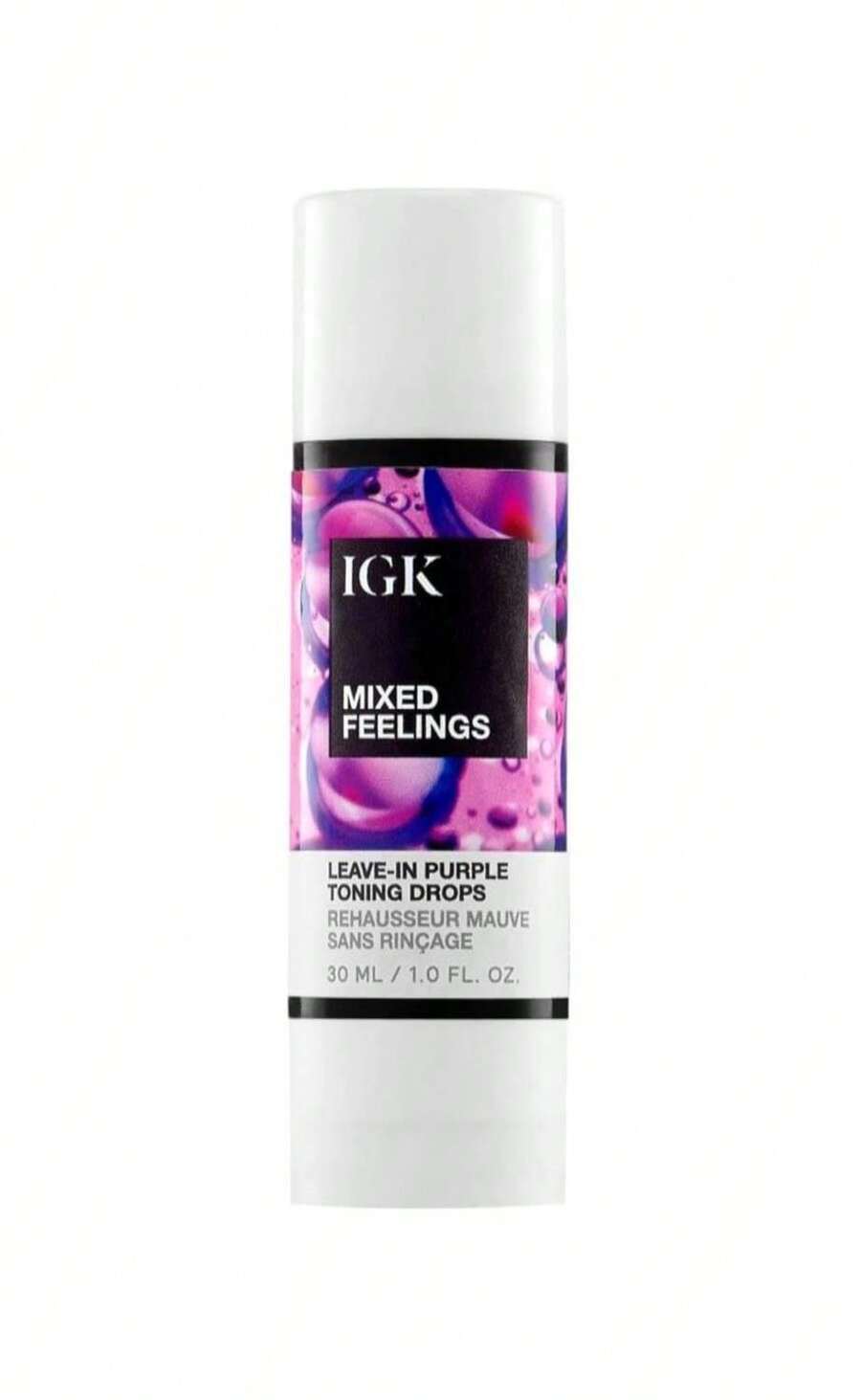 IGK MIXED FEELINGS Leave-In Blonde Toning Drops | Brighten + Neutralize Brass | Vegan + Cruelty Free | 1 Oz - trắng - Xem 1