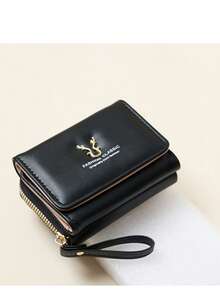 New Compact Wallet & Card Holder 2-In-1 Zipper Trifold Organizer - Multicolor - View 8