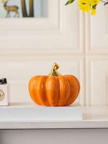 1 件南瓜陶瓷装饰，多种颜色和尺寸，简约现代风格，丰收工艺品，适用于厨房、万圣节、感恩节、桌面、办公室、家居装饰最佳礼物 - 彩色 - 查看 17