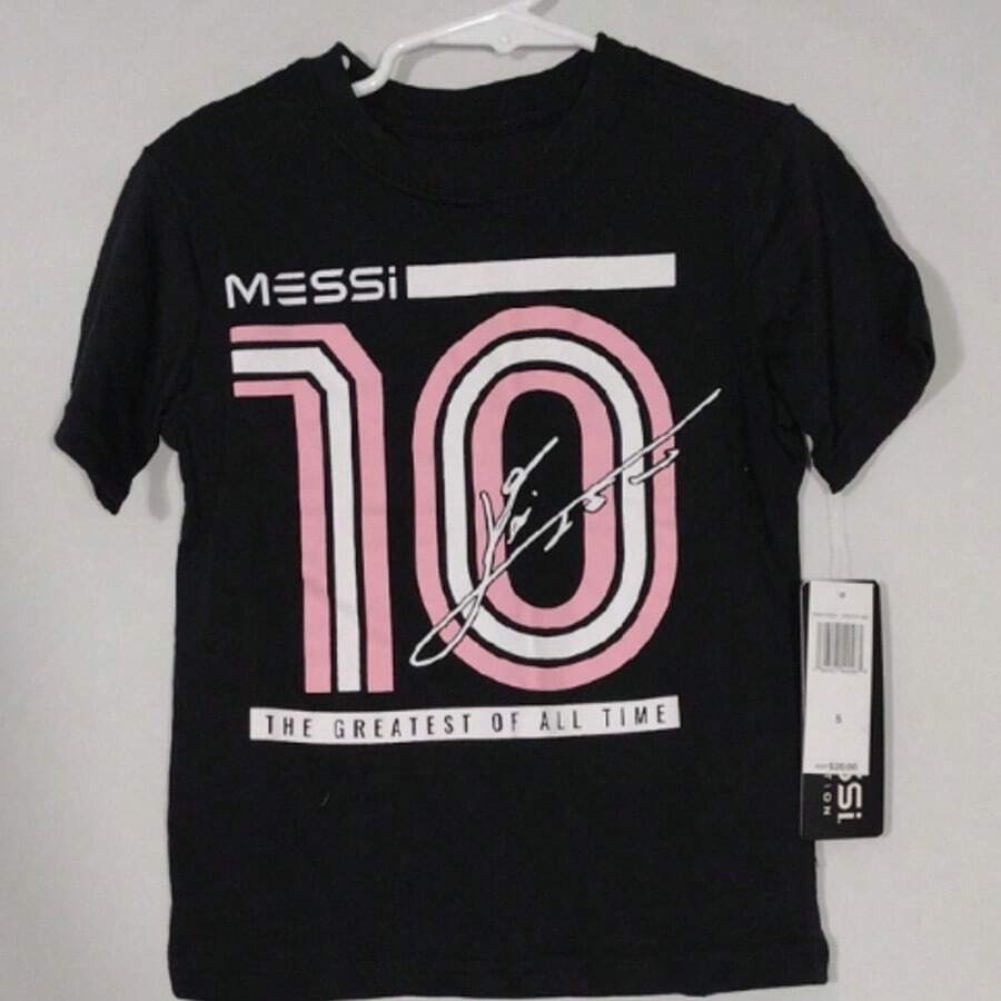 NWT Messis Little Boy Stretch Limo Short Sleeve Tee Size 5 Messis Collection - 黑色 - 查看 1