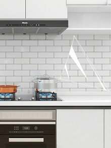 1 Roll High-Definition Transparent Protective Film, Adhesive Kitchen Sticker Waterproof Oil-Proof Fireproof, Suitable For Tabletop, Wall, Coffee Table, Dining Table, Furniture, Marble Sticker, Scratch-Resistant Heat-Resistant Renovation Sticker - Multicolor - View 5