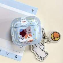 Cute Dog Design Protective Case Suitable Compatible With Apple Wireless Charging Case, Anti-Scratch And Anti-Drop - Clear - View 4