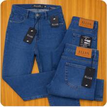 Men's Premium Slim Fit Jeans With Elastane - Traditional Blue - View 1