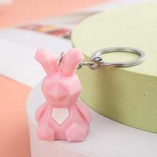 1pc New Pixel Animal Pendant PVC Soft Keychain, Fashion Backpack Car Key Chain, Birthday Party Favor Gift - Multicolor - View 8