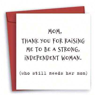 1张别致心形主题生日/母亲节贺卡，送给妈妈的完美礼物，附赠信封