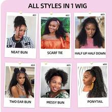 360 Lace Front Wigs Human Hair Hidden Strap Deep Wave Lace Frontal Wig Pre Plucked Drawstring Wig Human Hair 250 Density HD Full Lace Front 360 Glueless Wigs For Women 13x4 13x6 HD Deep Wave Human Hair Wig 5x5 6x4 Lace Wear And Go Curly Glueless Wig Human Hair Suitable For Your Birthday Party, Graduation Ceremony, Wedding, Vacation, And Daily Life, Can Also Be Used As Gifts For Family And Friends - Natural Black - 查看 11