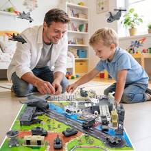 Adventure Base Role Play Large Scene Playset For Kids - Multicolor - View 10