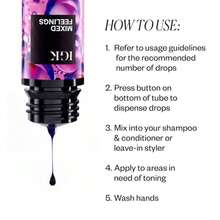 IGK MIXED FEELINGS Leave-In Blonde Toning Drops | Brighten + Neutralize Brass | Vegan + Cruelty Free | 1 Oz - trắng - Xem 3