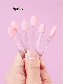 50 Piece Disposable Eye Shadow Brush Double-Sided Sponge Eye Shadow Brush Makeup Tools - Baby Pink - View 8