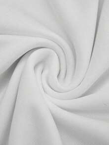 Women's Sexy & Elegant White Mini Dress, Deep V-Neck Long Sleeve Ruched Fitted Knit Fabric, Women's New Year's Eve Party Dress, White Cocktail Dress - White - View 9