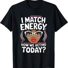 Camiseta I Match Energy con vibras divertidas de Sarcas para actuar hoy - Negro 4 - Ver 1