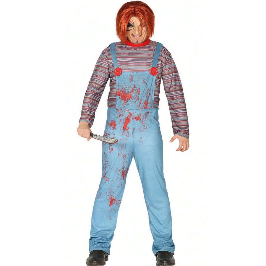 KIWI Killer Doll Clown Costume For Teens In Different Sizes, Terrifying And Realistic Costume Set For Halloween Parties, Horror Themed Costumes For Young People, Ideal For Horror Celebrations And Dramatic Performances - Multicolor - View 1