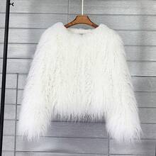 2025 Coat Faux Fur Coat Women's Short Coat, Autumn Winter Women's Outer Coat, Women's Coat - White - View 2