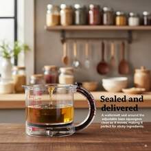 4-In-1 Adjustable Measuring Cup With Wet/Dry/Sticky Ingredient Measurements - No-Waste Spout, Easy-Clean Durable Plastic Multi-Unit Converter (ML/Oz/ Tbsp/Tsp) For Precise & - Multicolor - View 2