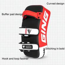GINGPAI Thick Professional Muay Thai Kick Pad, Curved MMA Punching Target, Boxing Kicking Shield Training Equipment - Multicolor - View 10