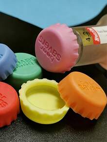 5pcs Reusable Silicone Bottle Caps, Fit For Soda, Beverage And Condiment Bottles, Airtight Sealing Lids - Multicolor - View 2