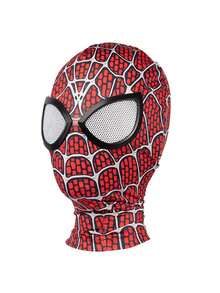 1pc Marvel Spider-Man Mask, Miles Morales Spider-Man Superhero Cosplay Costume Prop, Cartoon Silk Eye Mask Breathable Lightweight Sleep Mask - SDZ Headgear - View 10