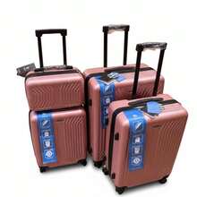 Lightweight 4Pcs Trolley Set PP ABS Hard Shell TSA Lock 8 Spinner Wheels - White - View 5