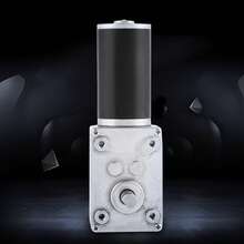 12V 200RPM 5840‑31ZY Permanent Magnet DC Turbo Worm Geared Motor Reduction Motor - Plateado - Ver 4