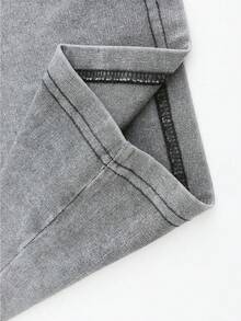 M-O-Nster E-N-Ergy Drink T-Shirt In Pixel Style With White Paw Print Logo And Mo-Nster En-Ergy Drink Pattern; Off-Road Bike And Motorcycle Sports Shirt From M-On-Ster En-Ergy, Fox Racing Mo-Nster E-Nergy Clothing, Casual Men's Sports Shirt, For Racing Enthusiasts, Washed Cotton, Double-Sided Print, Pixel Style, Y2K Clothing, Perfect Gift - 灰色 - 查看 4