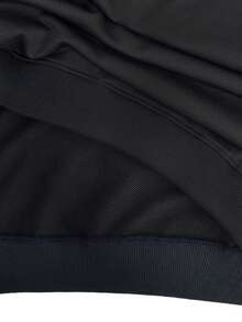 Women's Queen Of Hearts Playing Card Print Lightweight Crewneck Sweatshirt, Casual Thin Pullover Top, Valentines Day,  Sweatshirts, Cute Valentine - màu đen - Xem 3