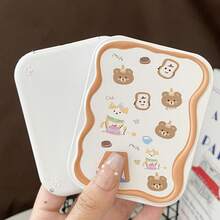 Foldable Makeup Mirror With Comb, 2-In-1 Handheld Compact Mirror, Cute Portable Comb - Multicolor - View 8