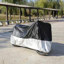 Cubierta para vehículo eléctrico engrosada, diseño empalmado, cubierta para motocicleta a prueba de nieve, viento e agua. - XXL - Ver 3