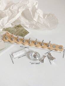 3D立体磁性美甲练习展示架套装:1个底座+10个手指支架,采用木纹弧形矩形设计,适用于美甲DIY、美甲沙龙练习、美甲摄影道具 - 彩色 - 查看 39