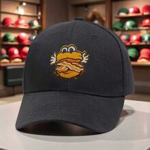 Suitable For All Seasons Lightweight Hat Baseball Cap Retro Sandwich Design Suitable For Halloween Christmas Sports Events Casual Headwear Sports Style Unisex Outdoor Fashion Accessories BQVR - Blue - View 1