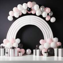 6支装优质白色花泥棒 - DIY婚礼插花底座，实心圆柱形海绵，泡沫花管花泥棒，适用于婚礼装饰、婚礼拱门、活动派对装饰、家居装饰和罗马装饰 - 白色空心 - 查看 3