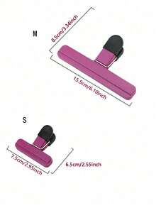 2pcs Food Sealing Clips Plastic Bag Snack Clips Tea Sealing Tools Kitchen Household Food Sealing Clips, Large Size Suitable For Potato Chips - Multicolor - View 2