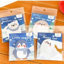 2pcs/Set Cartoon Animal Sticky Notes, Convenient For Office, Study, Memo - Multi-color Cartoon Animal 2-book Set - View 10