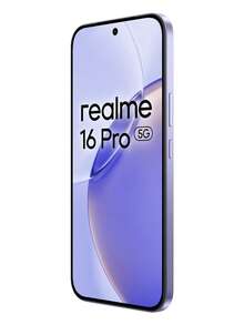 Realme 16 Pro 5G 8GB+256GB | 8GB+512GB 全球版，解锁手机，2亿像素摄像头，安卓16游戏手机，6.78英寸144Hz显示屏，7000mAh电池，7.8mm超薄，不含适配器 - 紫色 - 查看 3