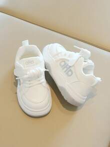 New Fashion White Sneakers, Kids Sports Shoes Spring Autumn Children's Sneakers Boys Girls Anti-Slip Student Casual Breathable Canvas Shoes - White - View 3