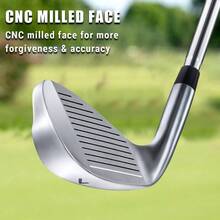 Iron Club Adult Men Women - Upgraded Training Grip Iron Beginners, 37 Inch - Plateado black - Ver 3