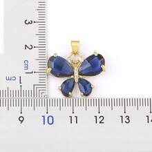 Classic Romantic Butterfly Crystal Zirconia Pendant Necklace 7 Colors For Women Girls Fashion Cute Aesthetic Clavicle Chain Jewelry - Pendant Necklace - View 4