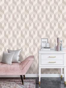 1 Cuộn Giấy Dán Tường Tự Dính Họa Tiết Hình Học 3D, Giấy Dán Tường Hoa Văn, Giấy Dán Tường Phong Cách Retro, Giấy Dán Trang Trí Phòng, Giấy Dán Phòng Tắm, Giấy Dán Vinyl, Thích Hợp Cho Phòng Ngủ, Phòng Tắm và Tự Sửa Chữa Gạch Lát. Giấy Dán PVC Chống Thấm Nước, Thích Hợp Cho Trang Trí Phòng, Quà Sinh Nhật, Quà Tốt Nghiệp, Giấy Dán Thân Thiện Với Người Thuê Nhà (Chiều Rộng: 17,5 Inch) - 1PC - Xem 6