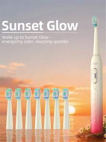 Yunchi Customized C2 Electric Toothbrush, 4 Brush Heads, 1 Dust Cover, Boxed Packaging, 1 Charging Cable - Multicolor - View 13