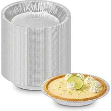 The Baker Celebrations 100 Aluminum Foil 6 Inch Pie Pans, Disposable BaFKing Plates, Made In USA, Heavy Duty Tins, Mini Pies, Quiche And Tarts - Silver - View 1
