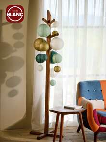 15 chiếc đèn lồng giấy tròn trang trí, màu vàng/ngà/xanh lá cây-xám, đèn lồng giấy treo thích hợp cho tiệc đồng quê, tiệc cô dâu, đám cưới, đồ dùng tiệc sinh nhật màu xanh lá cây-xám, Giáng sinh - xanh xám - Xem 3